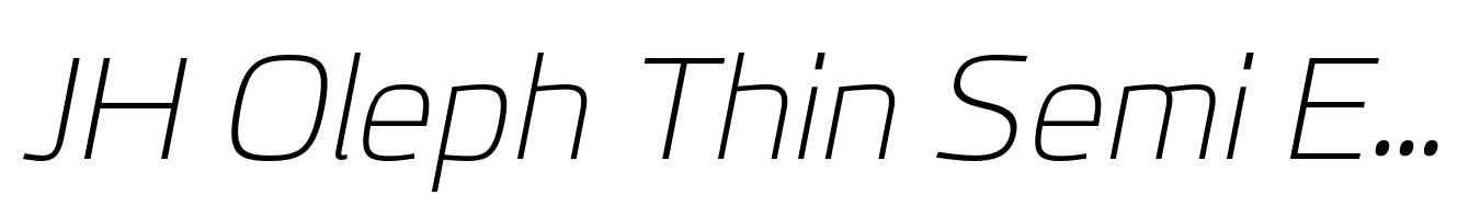 JH Oleph Thin Semi Expanded Italic